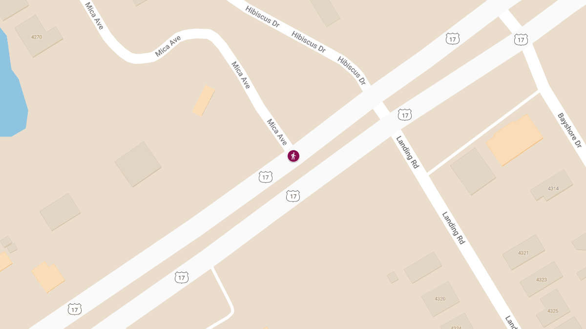 Pedestrian Accident at Highway 17 & Mica Ave Causes Injuries