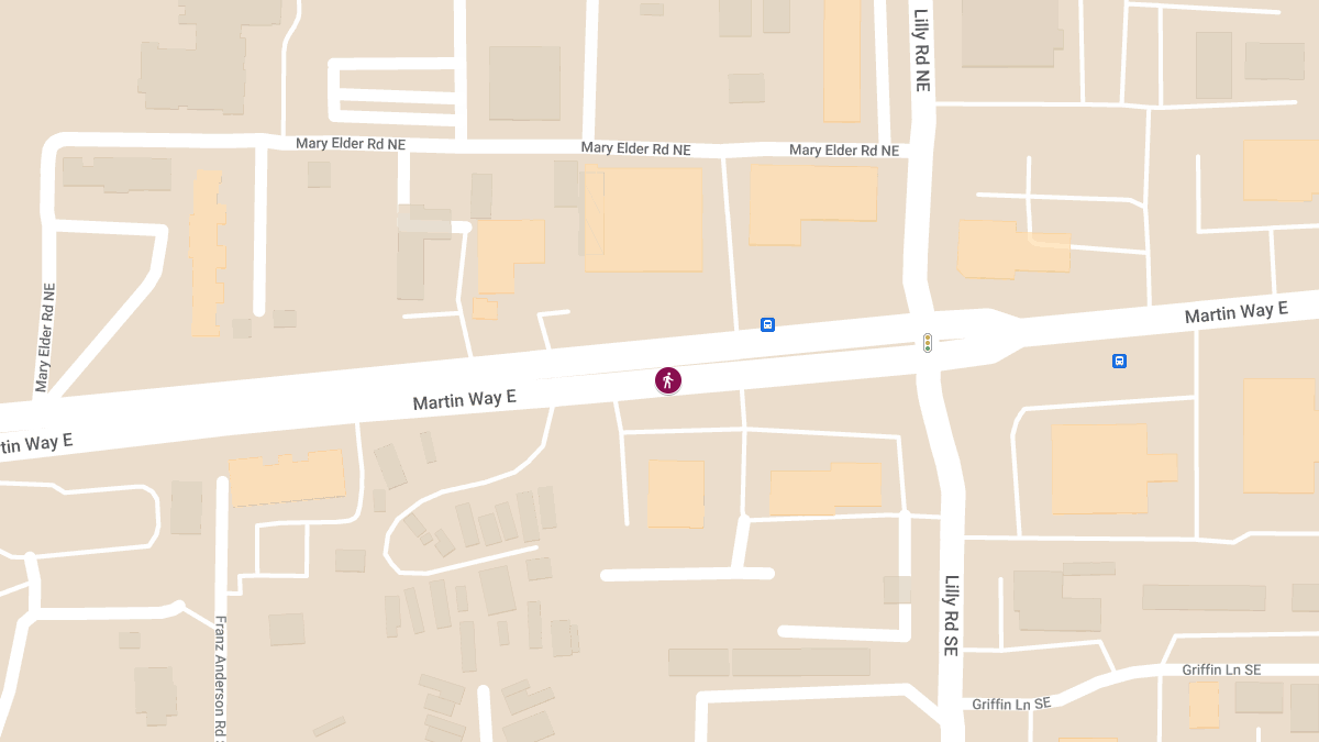 Pedestrian Accident at Martin Way Near Bayview Lumber