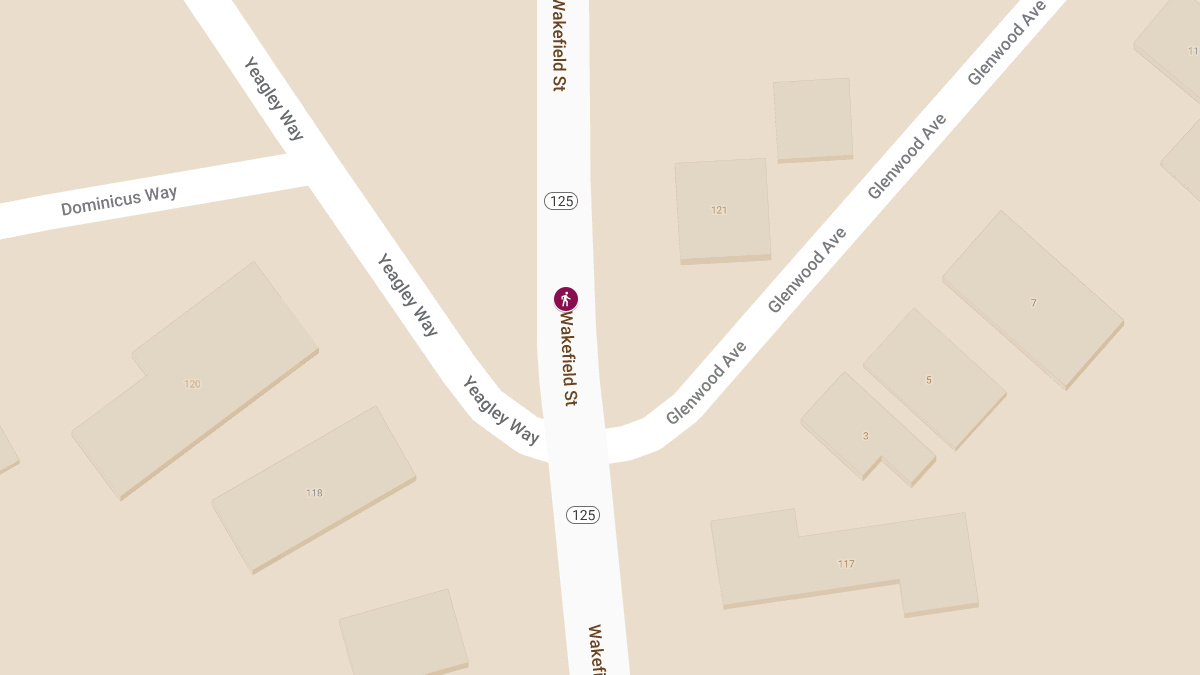 Pedestrian Accident with Injuries on Wakefield St near Yeagley Way