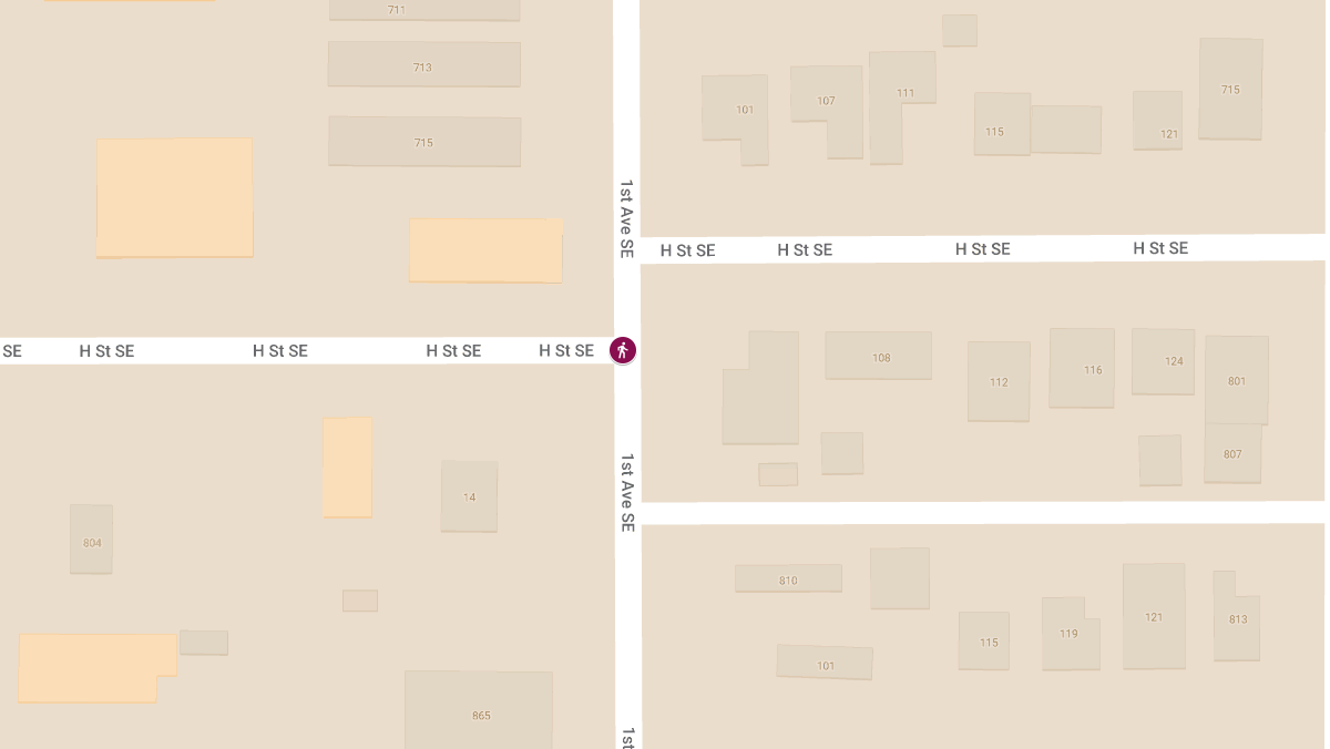 Pedestrian Crash with Injuries at H St & 1st Ave S