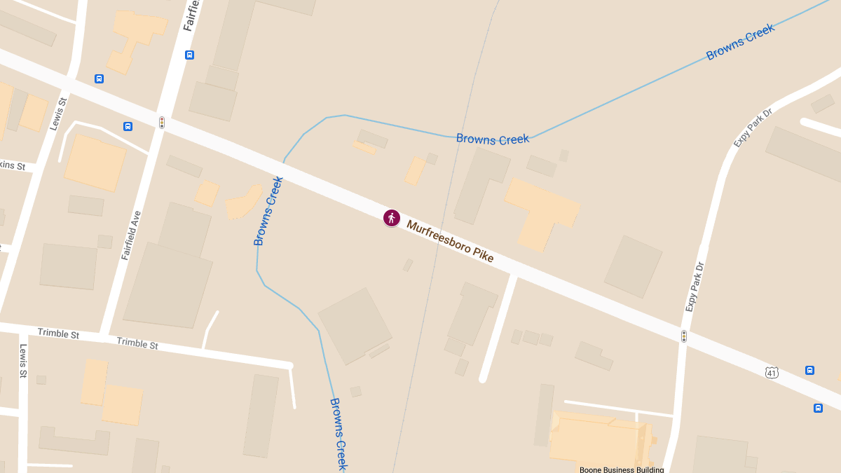 Pedestrian Critically Injured in Crash on Murfreesboro Pike near Fairfield Ave and Lafayette St