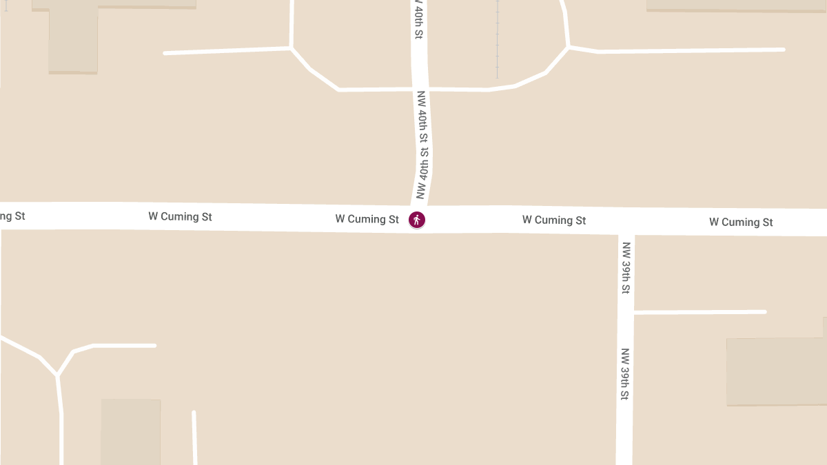 Pedestrian Critically Injured in Hit-and-Run Crash at N 40th St & Cuming St