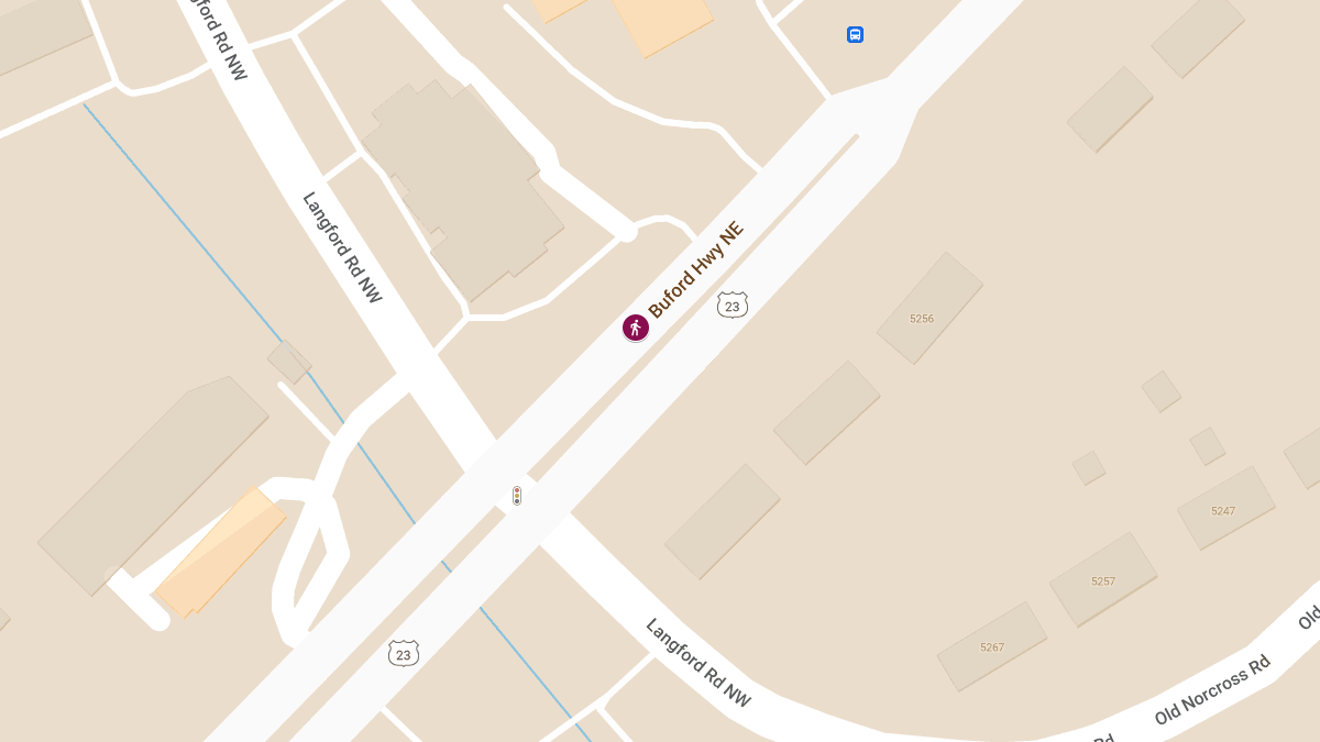 Pedestrian Fatality on Buford Hwy Near Langford Rd