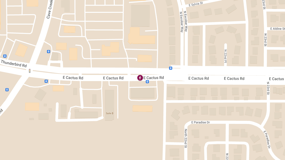 Pedestrian Fatally Struck by Vehicle near Cactus Rd and Escobar Way