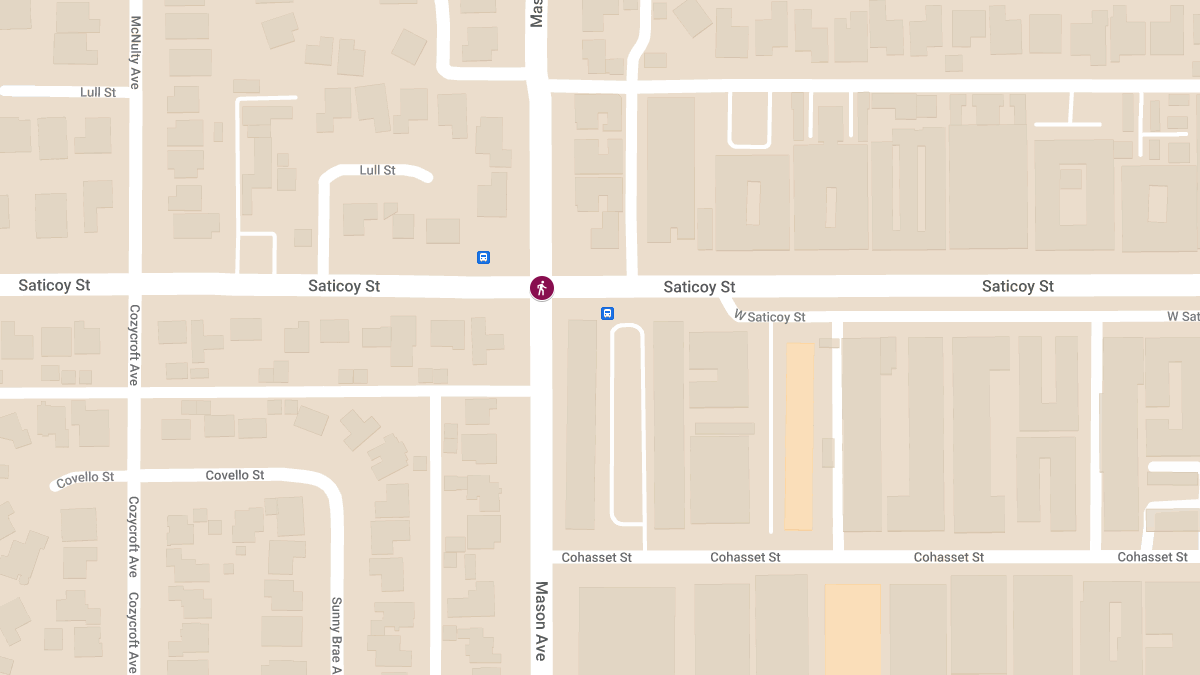 Pedestrian Injured After Being Struck by Vehicle at Mason Ave & Saticoy St
