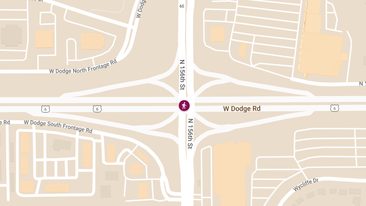 Pedestrian Injured in Accident at N 156th St & West Dodge Rd