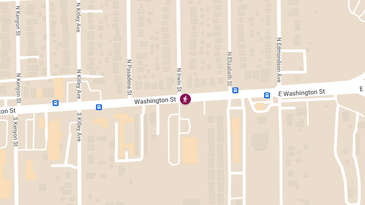 Pedestrian Injured in Accident on E Washington St