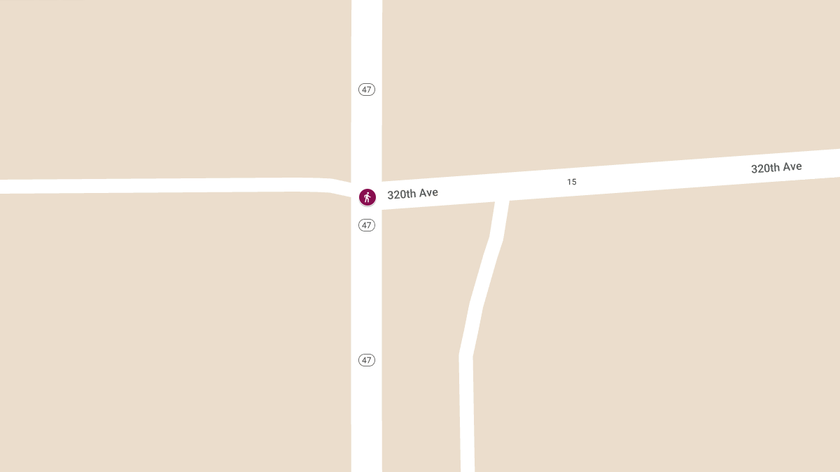 Pedestrian Injured in Accident on Highway 47 at 320th Ave