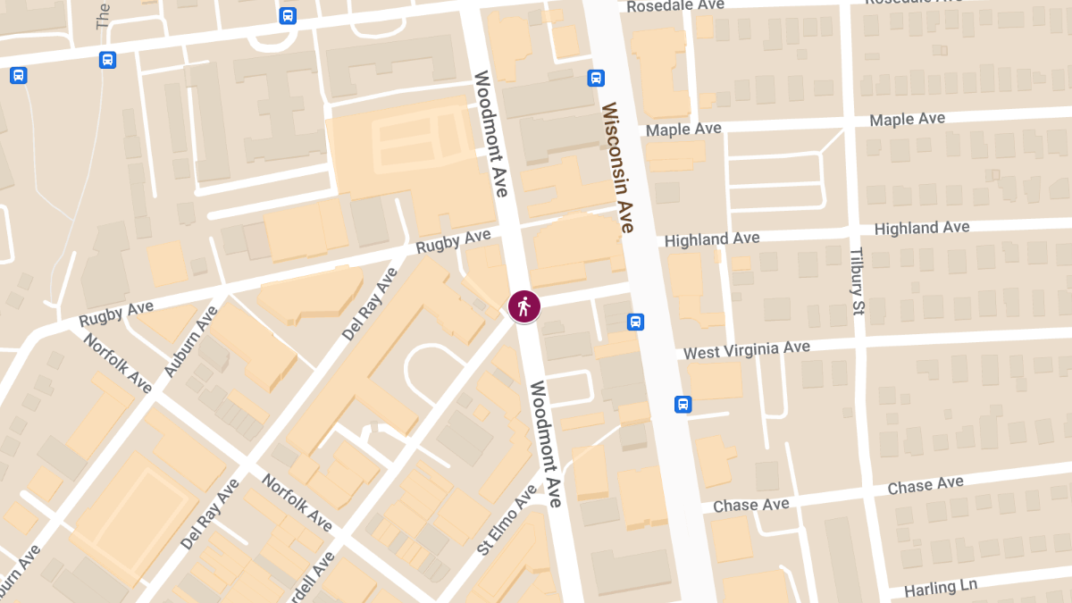 Pedestrian Injured in Collision at Cordell Ave & Woodmont Ave