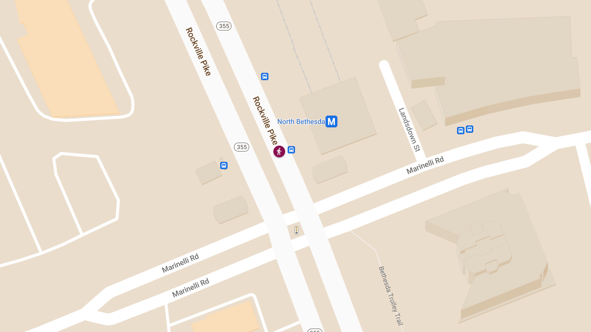 Pedestrian Injured in Collision on Rockville Pike Near Marinelli Rd