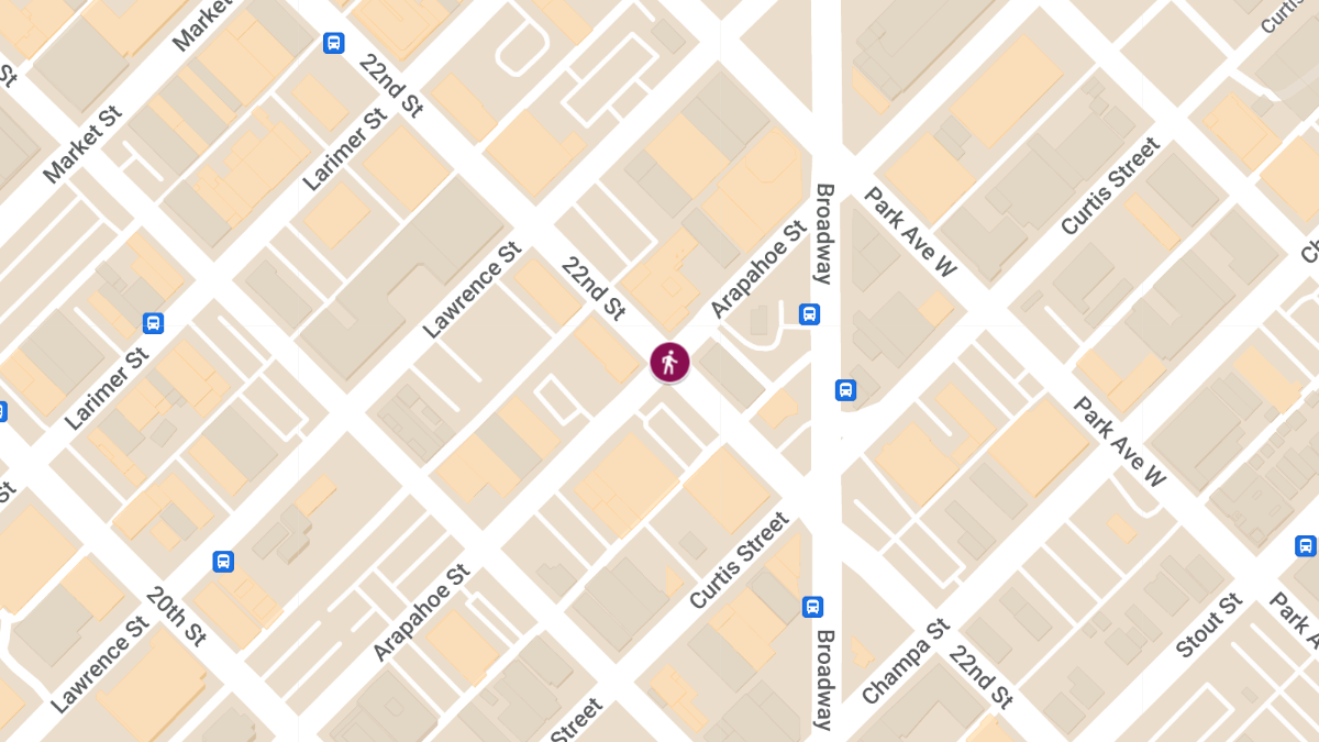 Pedestrian Injured in Traffic Crash at 22nd and Arapahoe