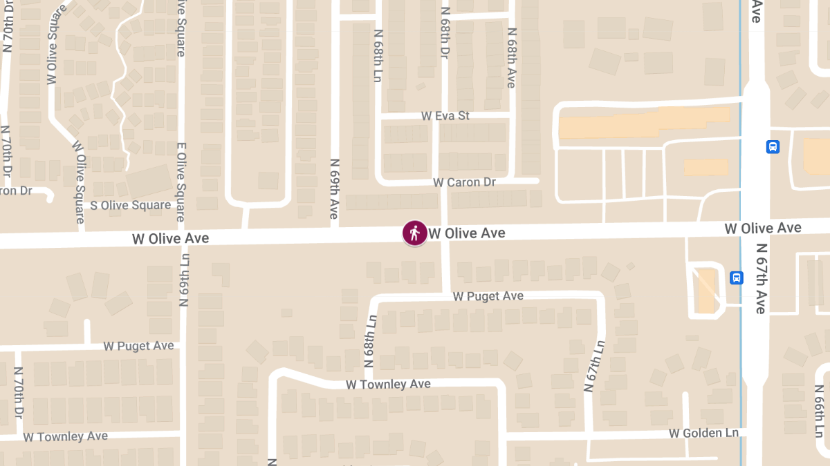 Pedestrian Killed in Accident at 68th Ave & Olive Ave