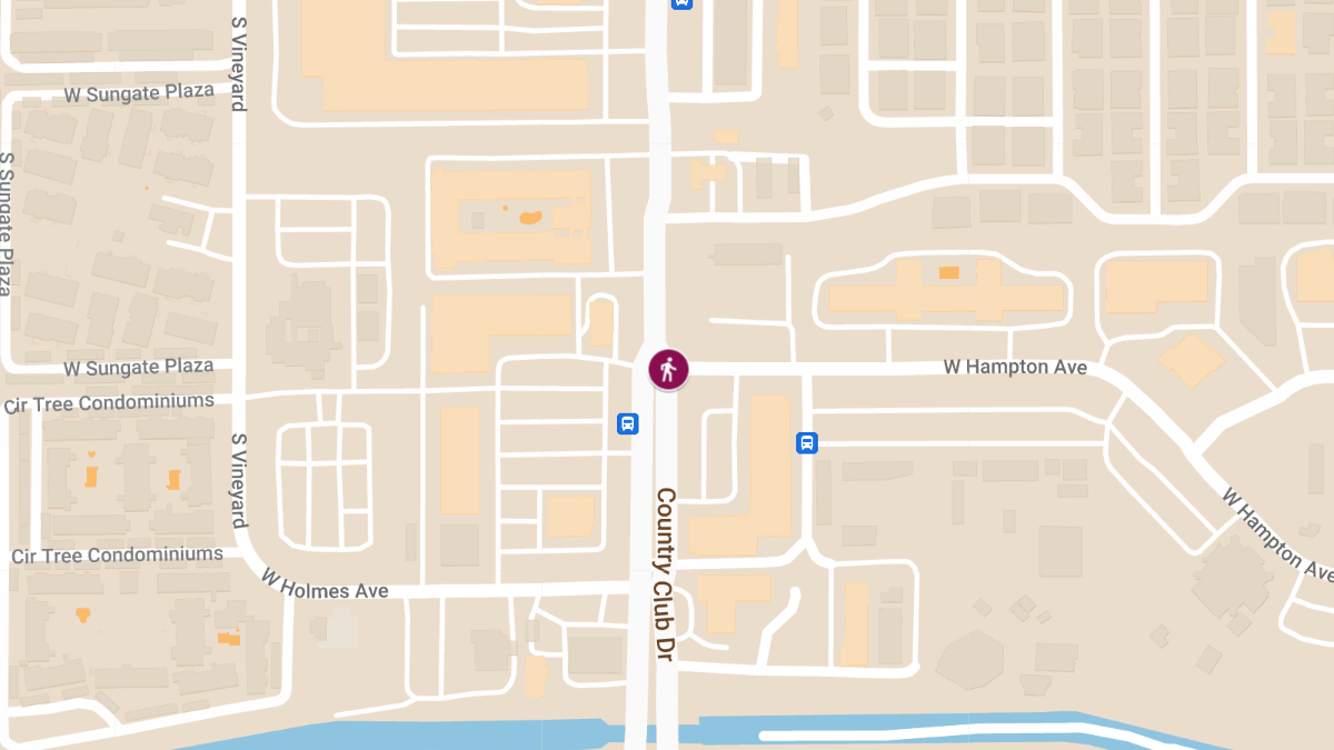 Pedestrian Killed in Crash on Country Club Dr & Hampton Ave