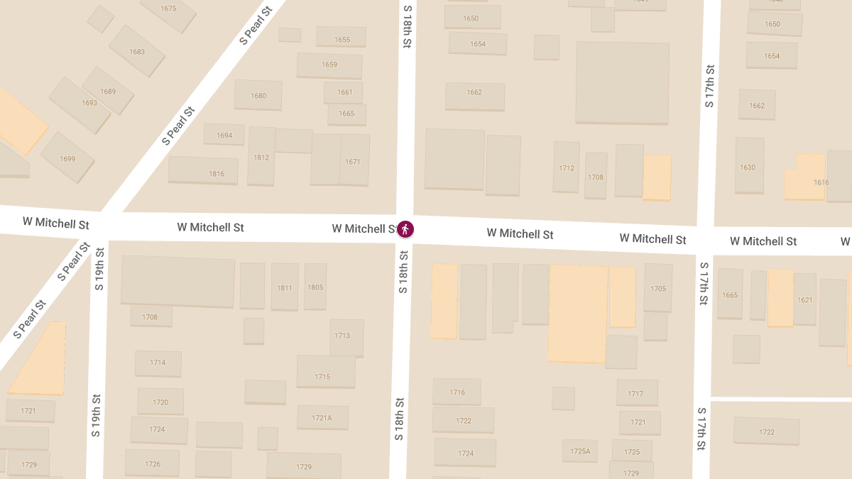 Pedestrian Struck and Injured by Vehicle at 18th and Mitchell