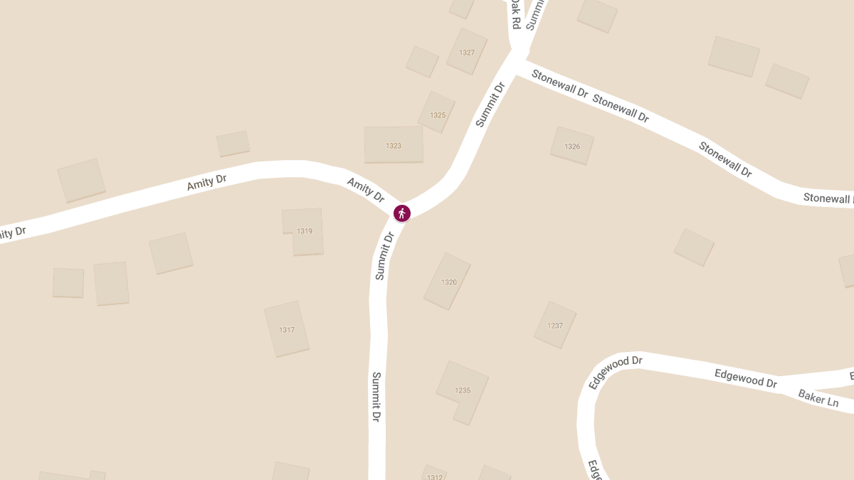 Pedestrian Struck at Amity Dr & Summit Dr
