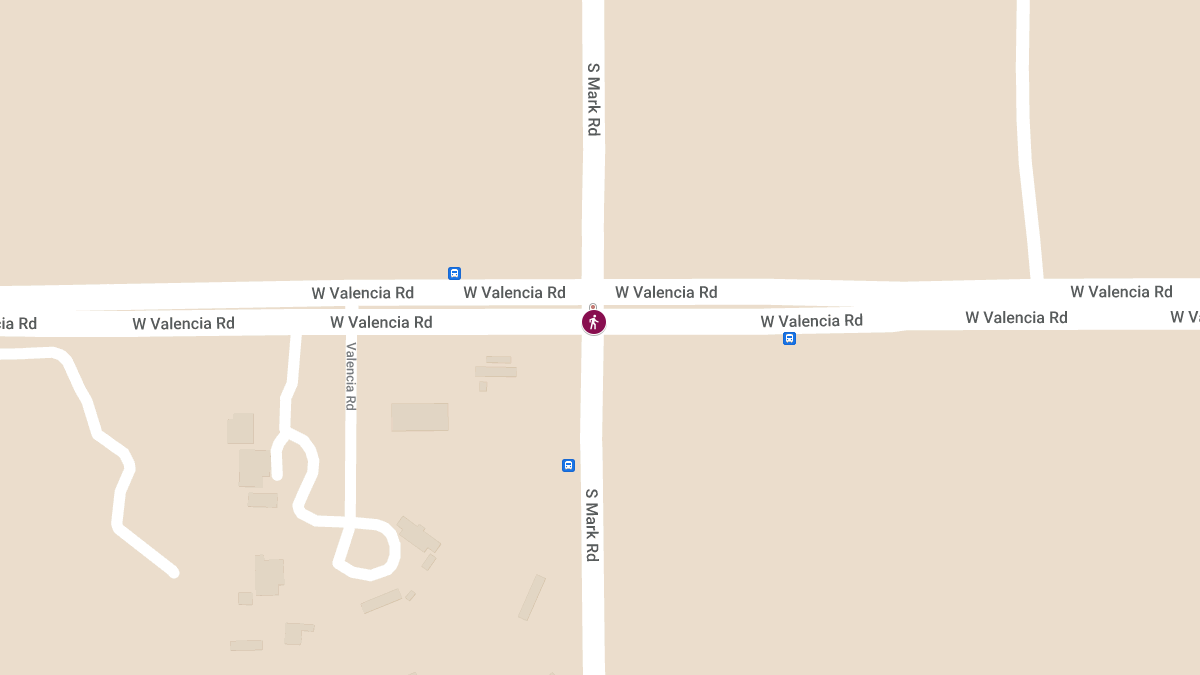 Pedestrian Struck at Valencia Rd & Mark Rd