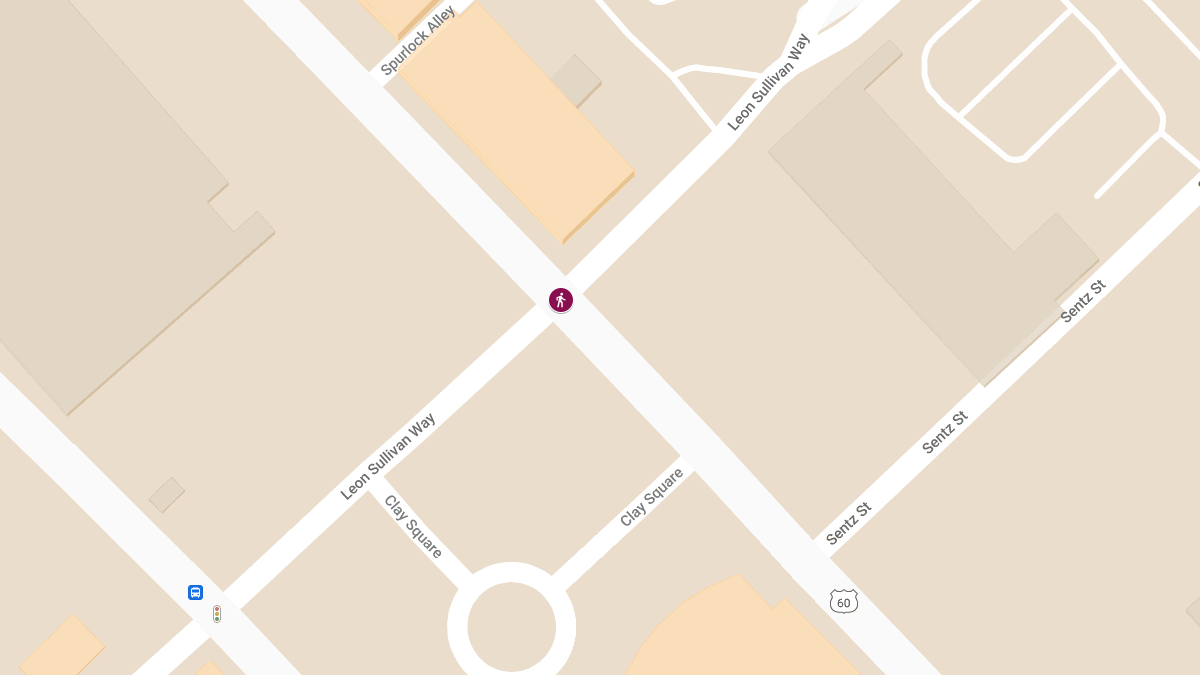 Pedestrian Struck at Washington St E & Leon Sullivan Way
