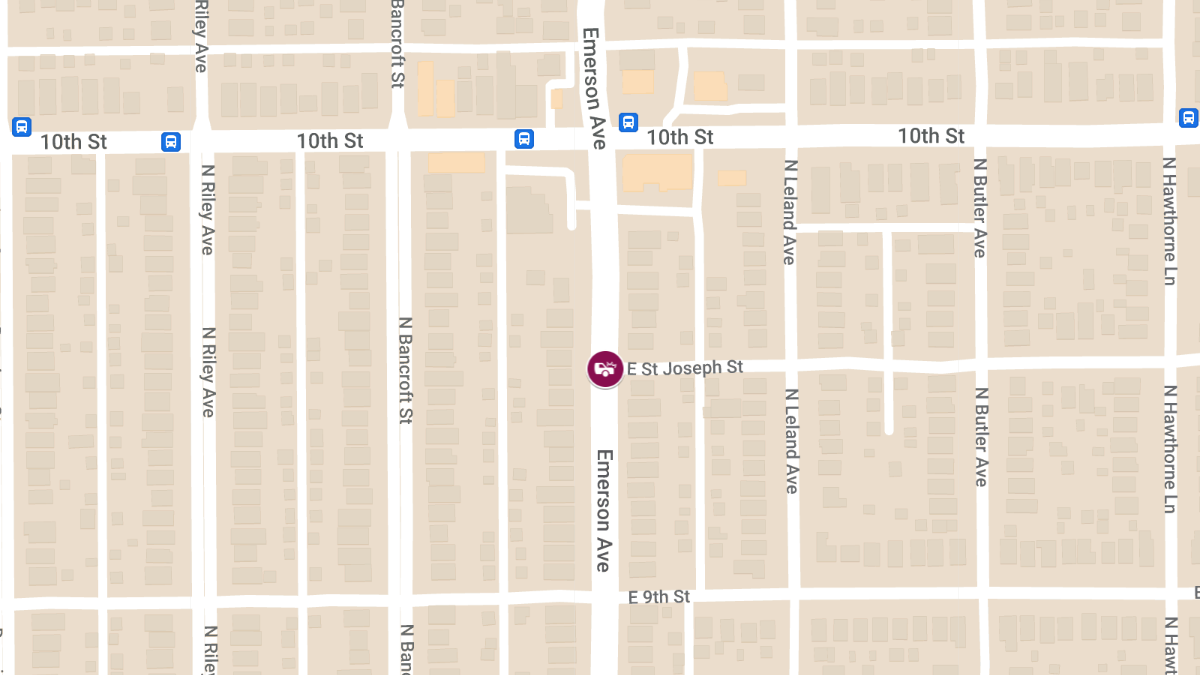 Pedestrian Struck by Car at N Emerson Ave & E St Joseph St