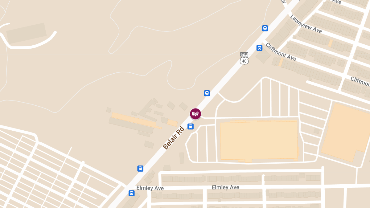 Pedestrian Struck by Vehicle at 2401 Belair Rd