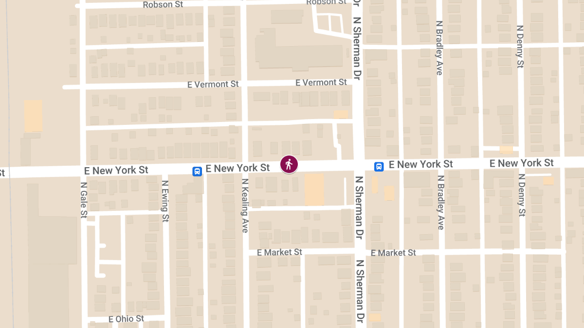 Pedestrian Struck by Vehicle at 3722 E New York St