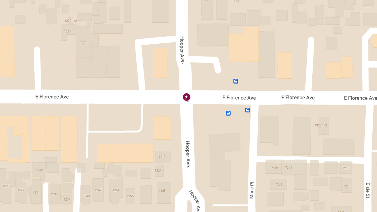 Pedestrian Struck by Vehicle at E Florence Ave & Hooper Ave