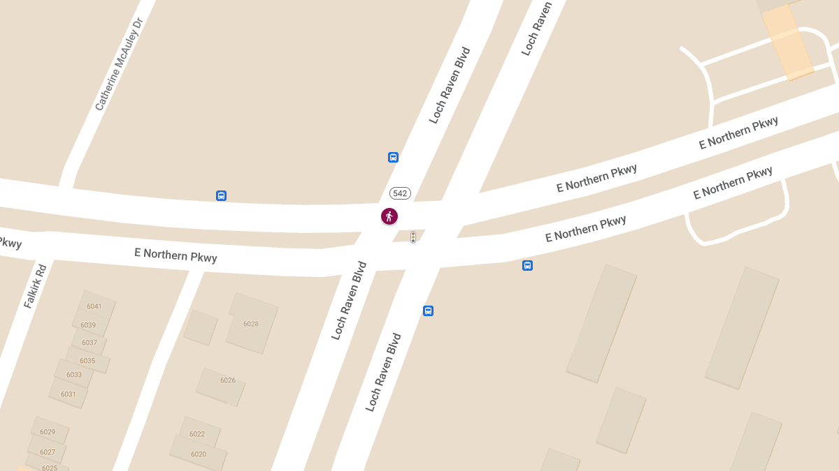 Pedestrian Struck by Vehicle at E Northern Pkwy & Loch Raven Blvd