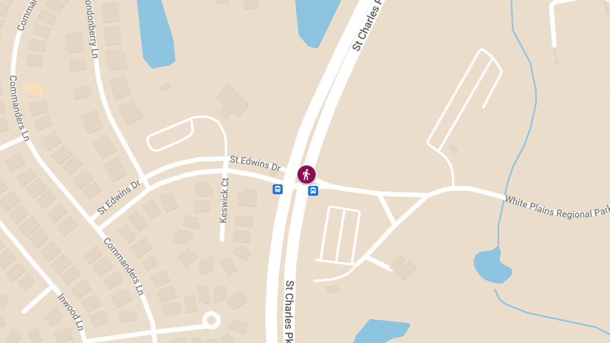 Pedestrian Struck by Vehicle at St. Charles Pkwy & St. Edwins Dr