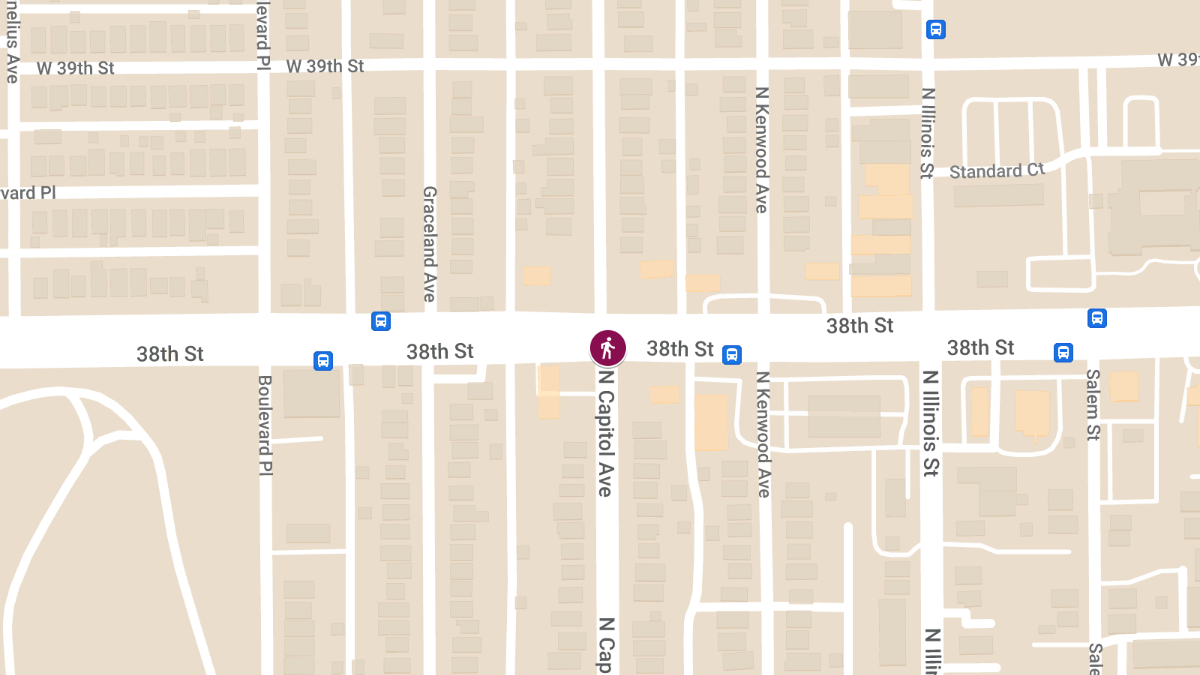 Pedestrian Struck by Vehicle at W 38th St & N Capitol Ave