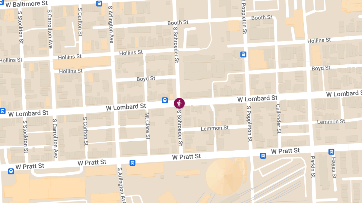 Pedestrian Struck by Vehicle at W Lombard St & S Schroeder St