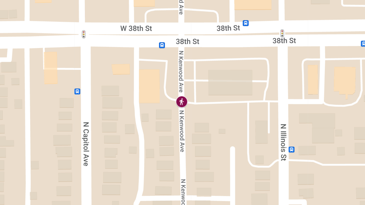 Pedestrian Struck by Vehicle on N Kenwood Ave