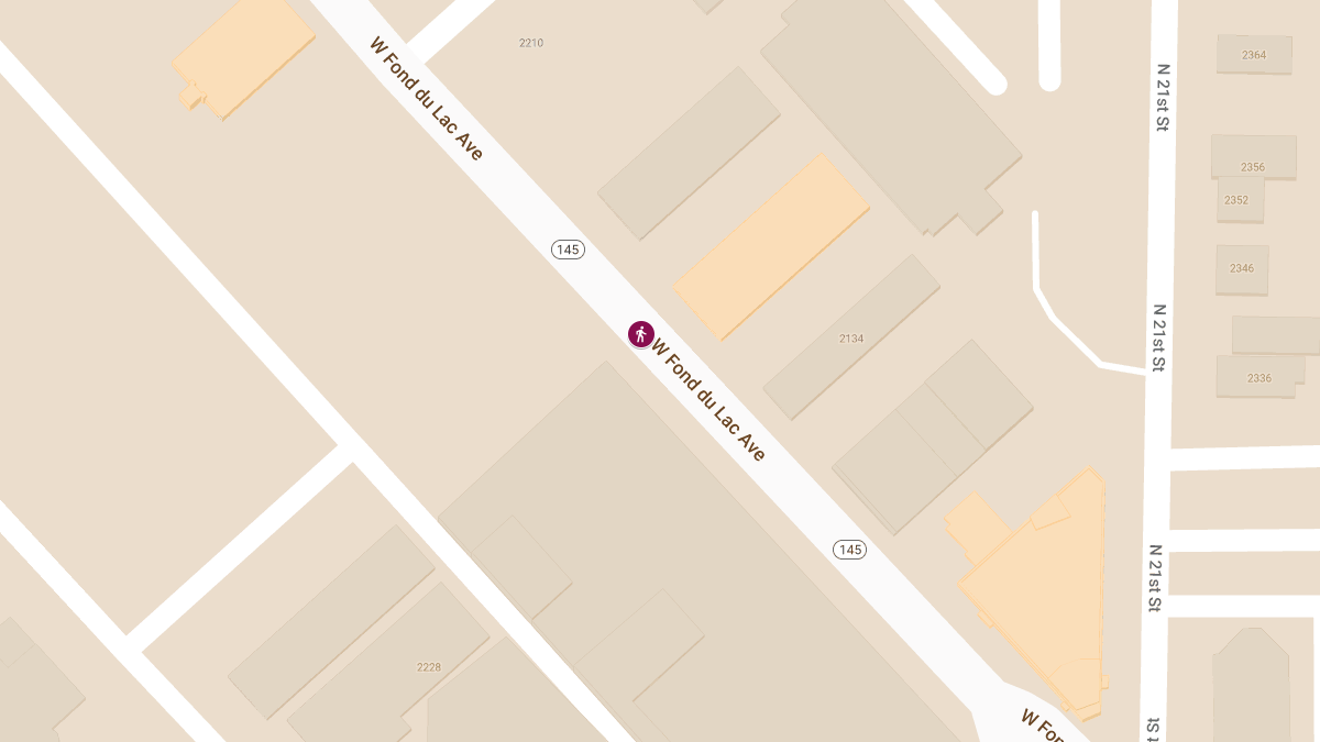 Pedestrian Struck in 2200 Block of W Fond du Lac Ave