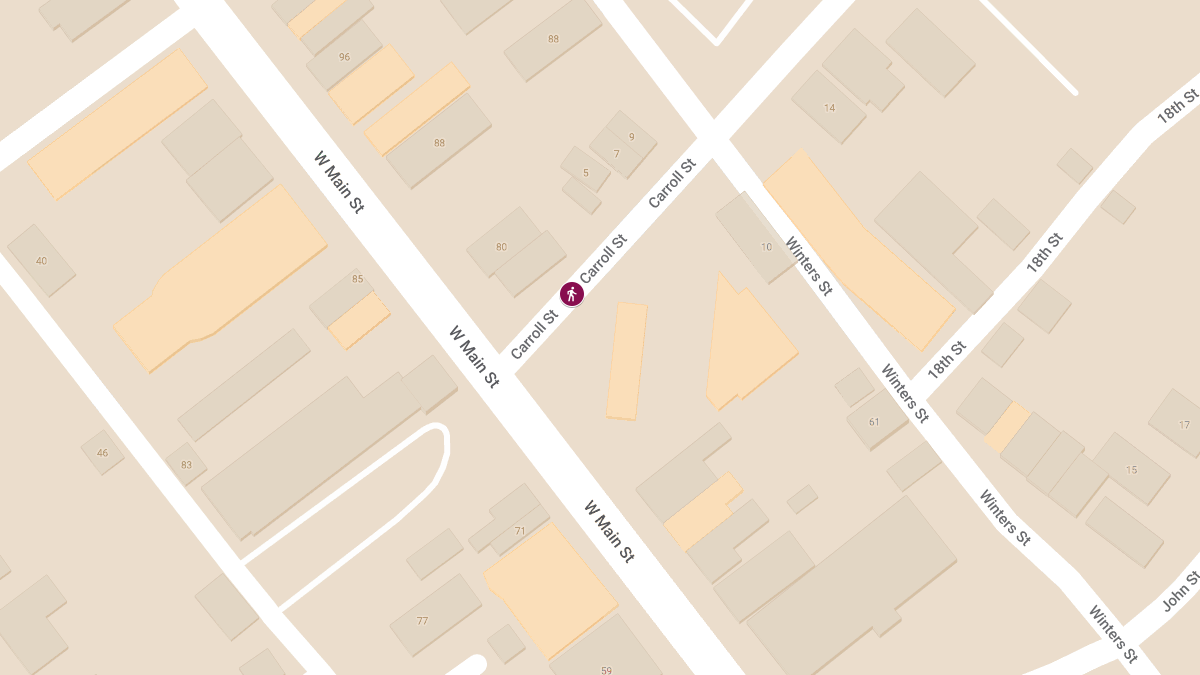 Pedestrian Struck on Carroll St near West Main St