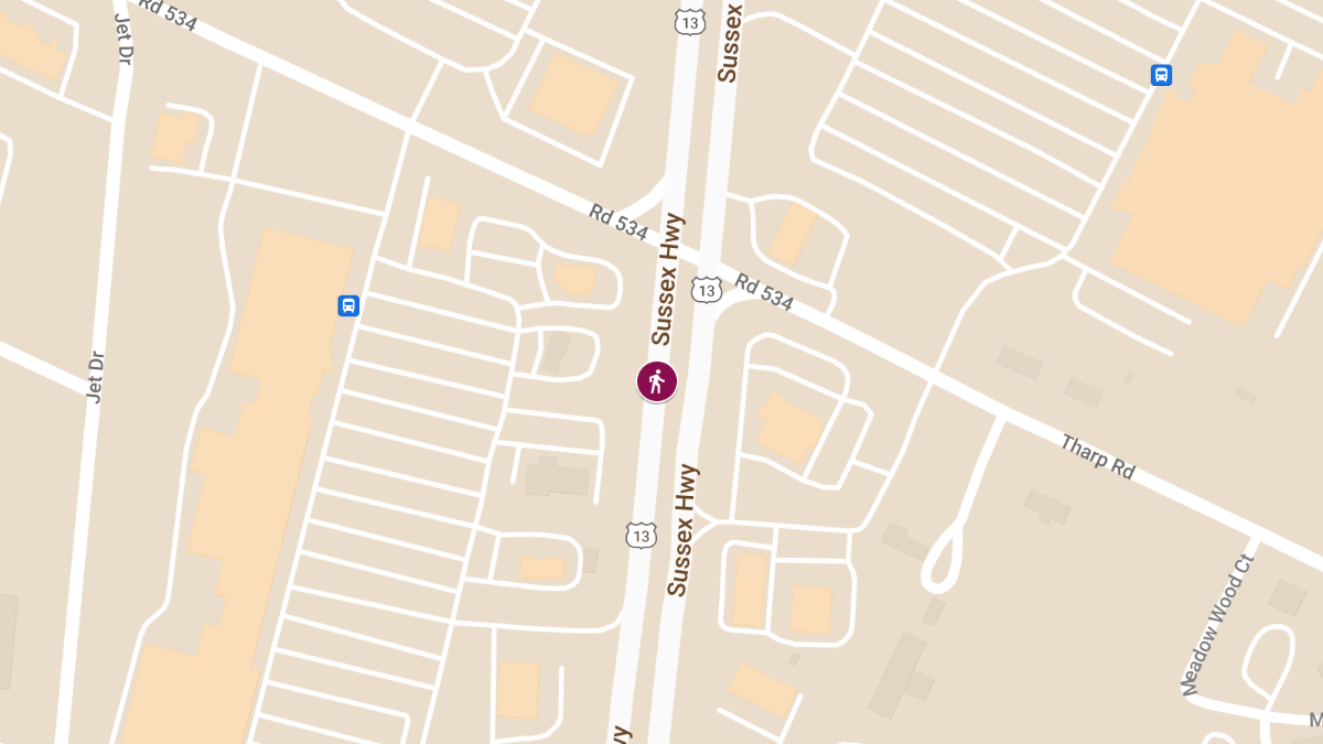 Pedestrian Struck on Sussex Hwy Near Walmart