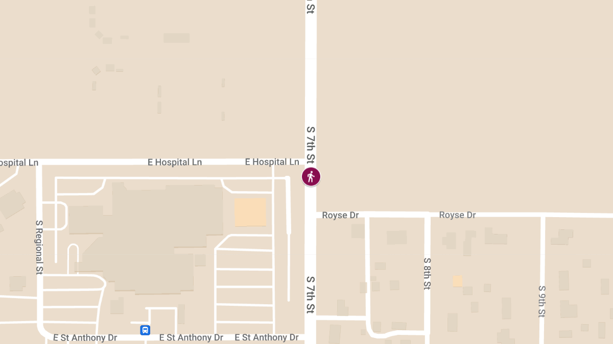 Pedestrian vs Vehicle Accident at 7th & Hospital