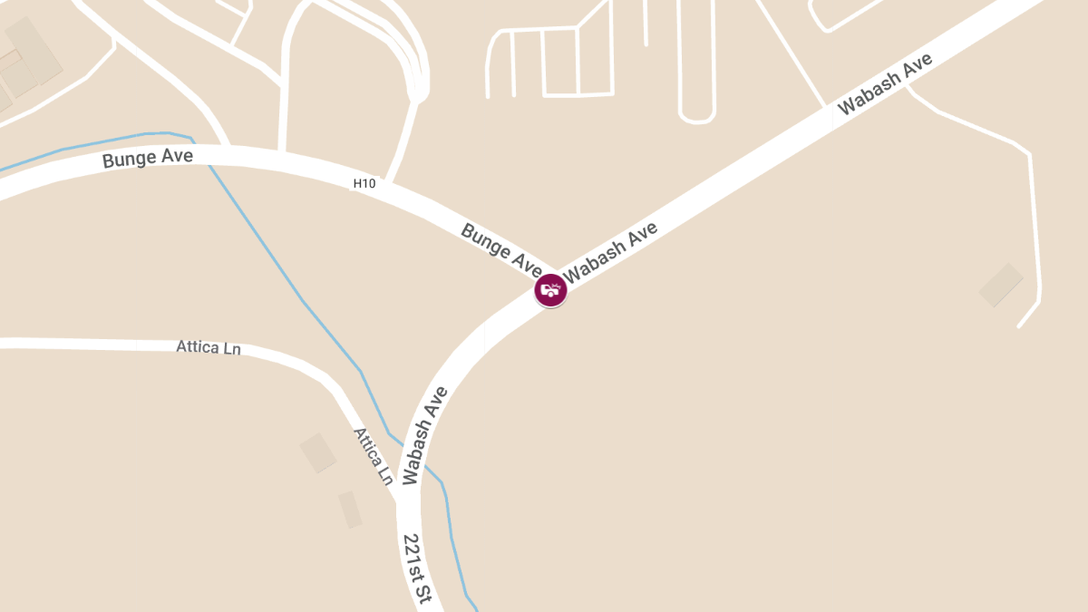 Personal Injury Accident Reported at Wabash Ave and Bunge Ave