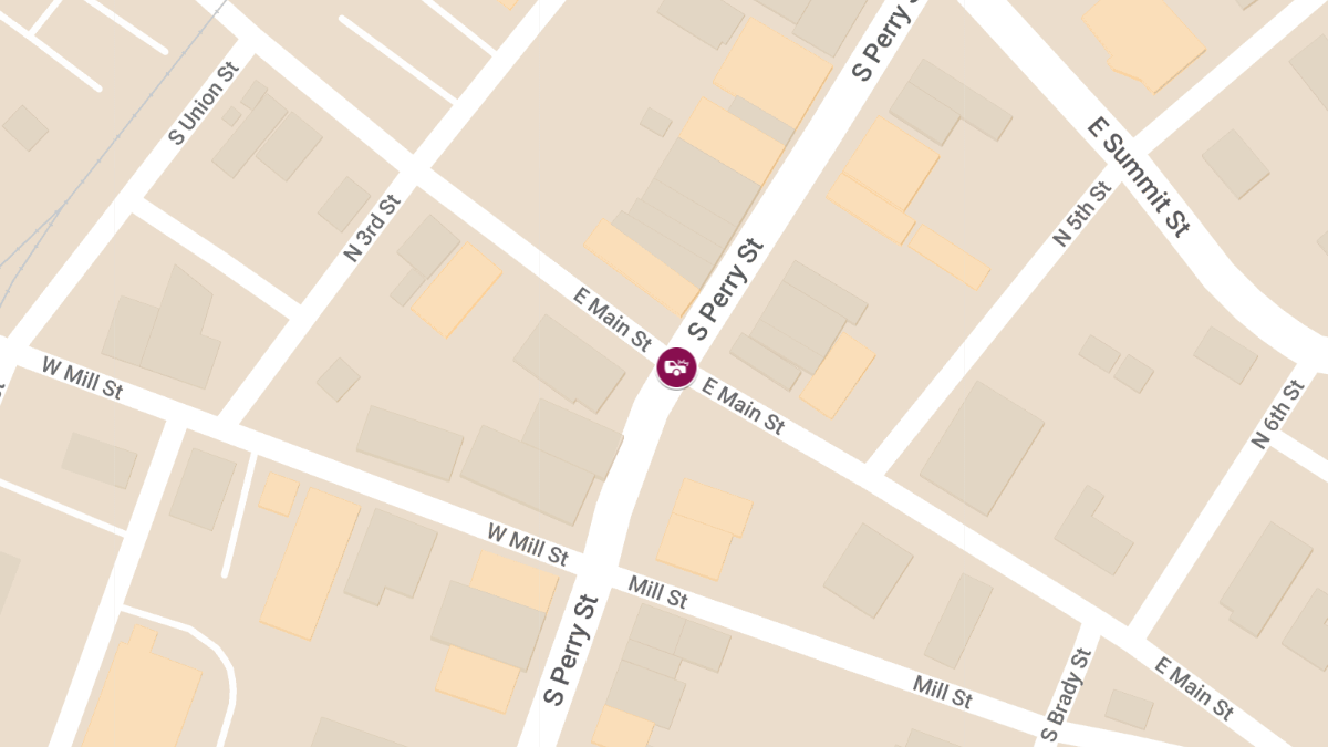 Personal Injury Accident at N Perry St & E Main St