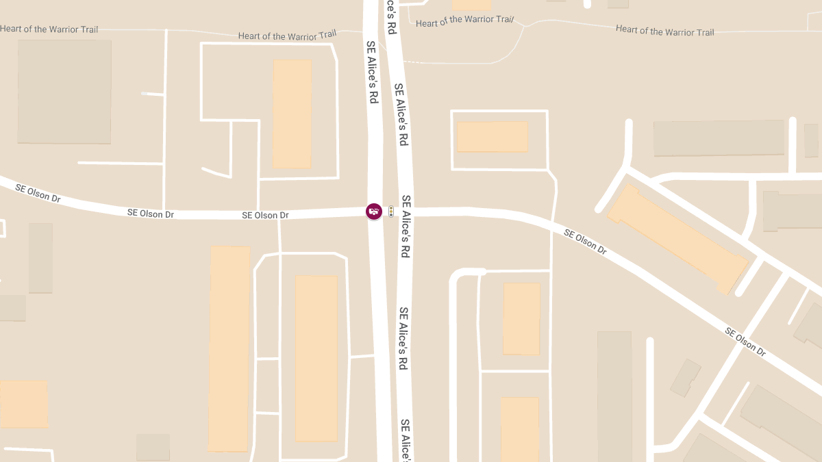 Personal Injury Accident at SE Alices Dr & Olson Dr