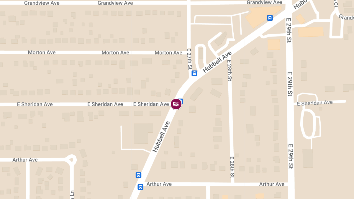Personal Injury Accident at Sheridan Ave and Hubbell Ave