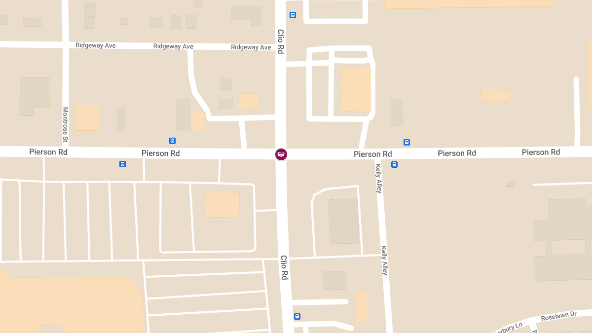 Personal Injury Accident at W Pierson Rd & Clio Rd