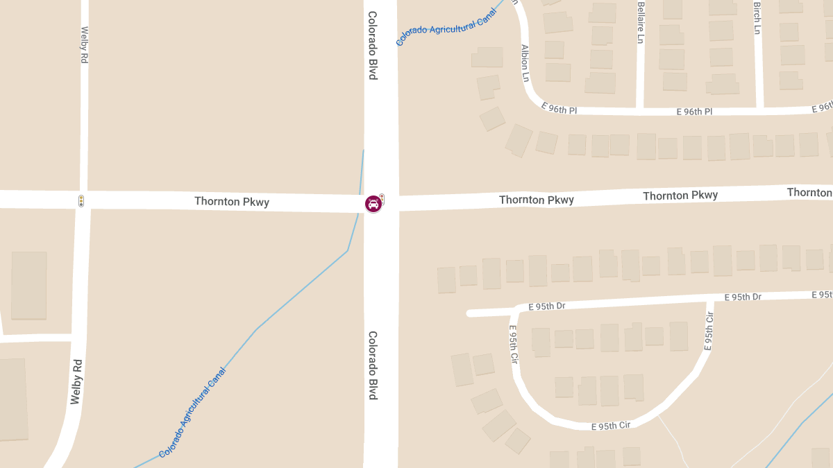 Police Chase Ends in Crash with Two Injured at Thornton Parkway and Colorado Blvd