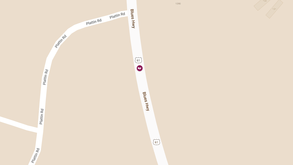 Rear-End Collision at US 61 South of Plattin Rd