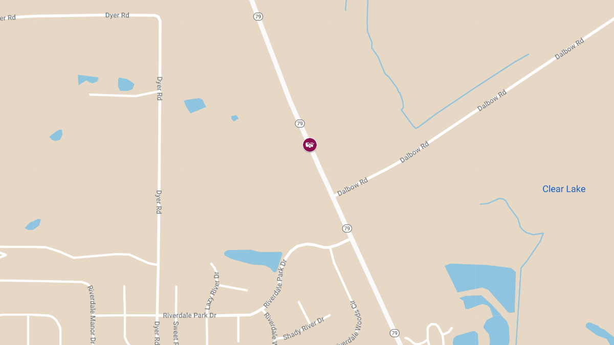 Rear-End Collision on Highway 79 North of Dalbow Rd