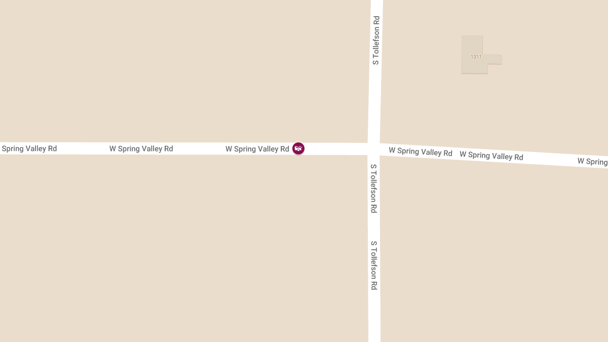 Rollover Accident on W Spring Valley Rd near Tolleston