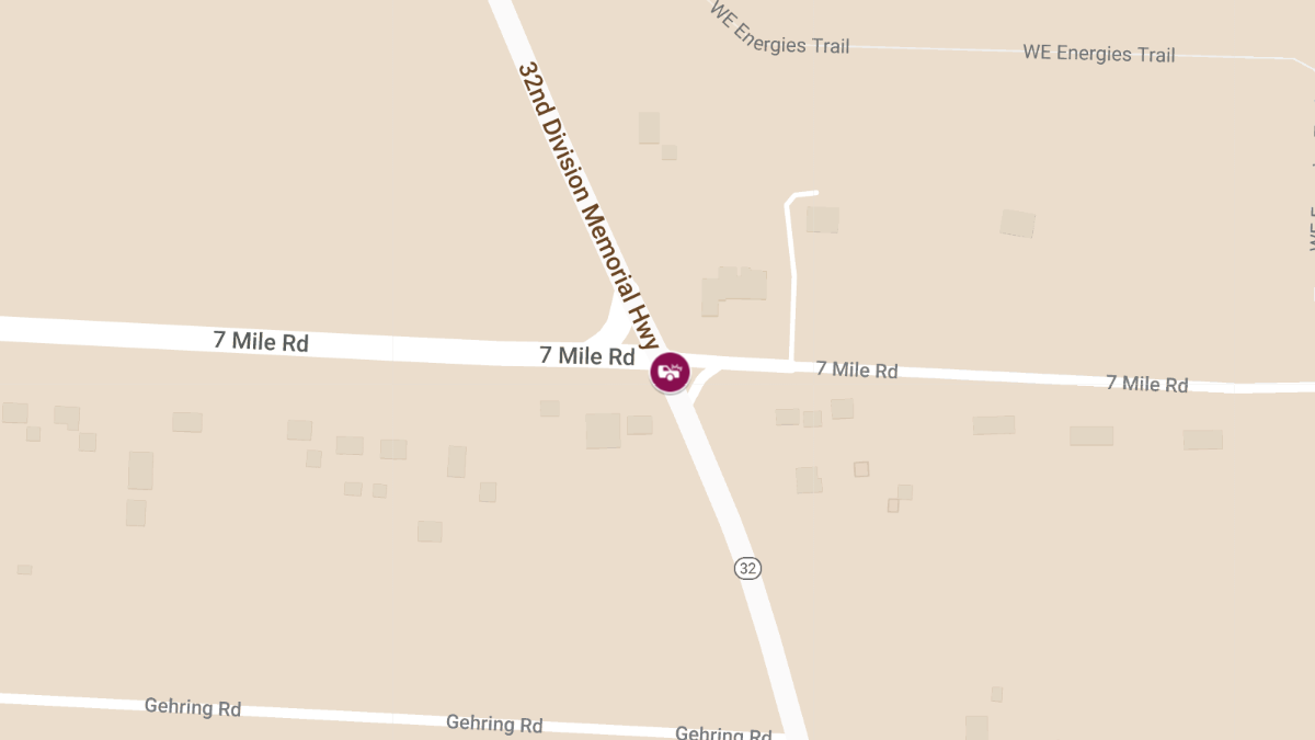 Rollover Accident with Injuries at 7 Mile Rd & Douglas Ave