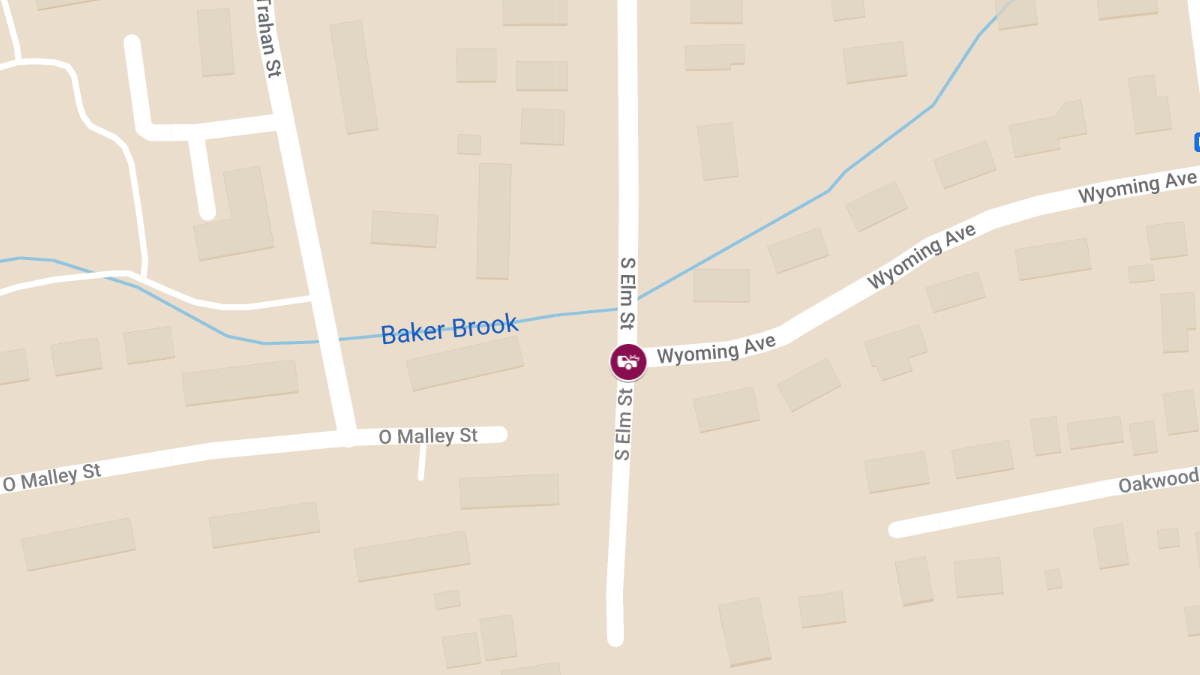 Rollover Accident with Injury at 167 S Elm St