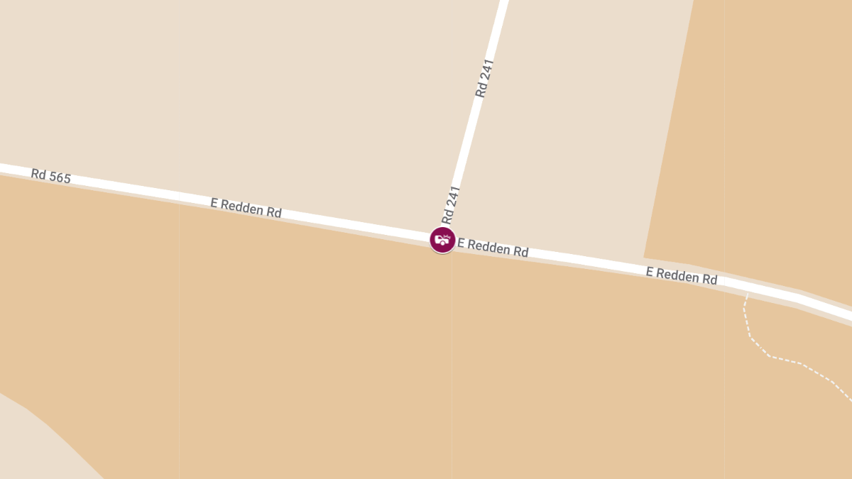 Rollover Crash at E Redden Rd & Burton Rd