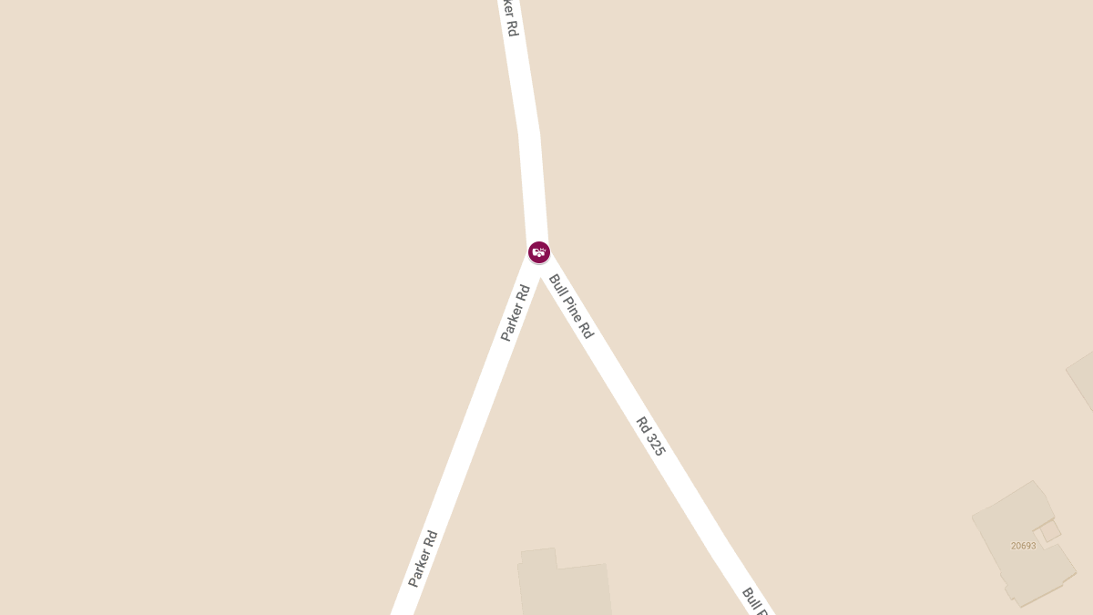 Rollover Crash with Injuries at Bull Pine Rd & Parker Rd