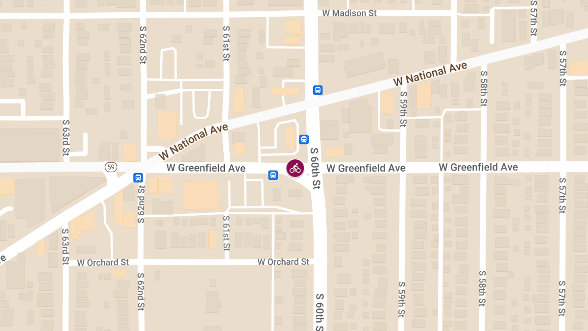 SUV and Bicycle Collision at S 60th St & W Greenfield Ave