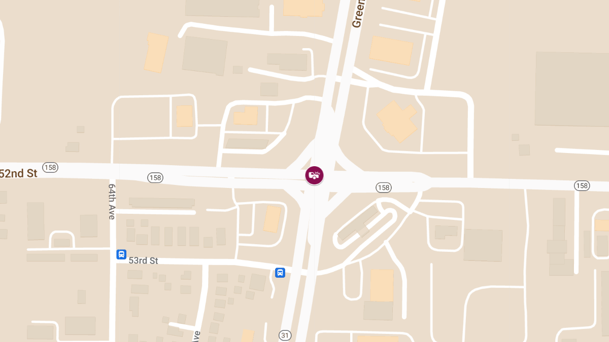 Semi Crash at Green Bay Rd & 52nd St