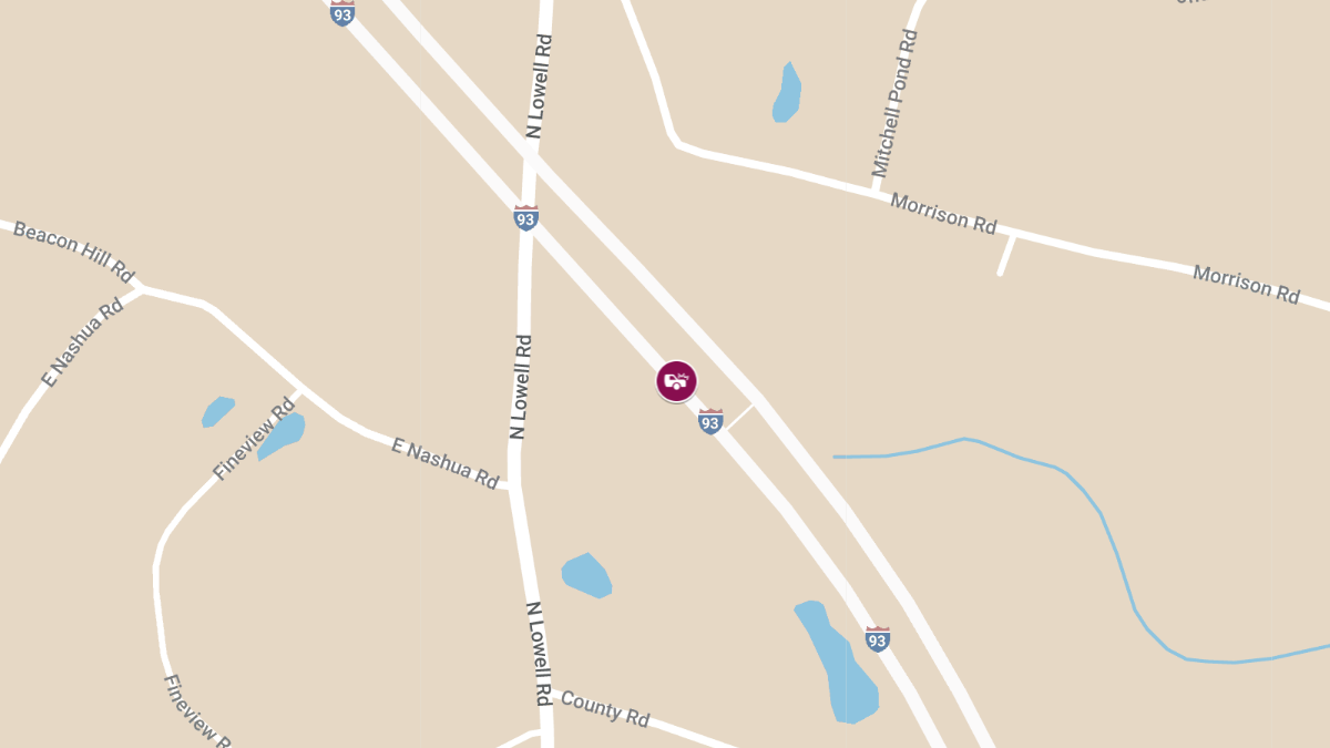 Serious Accident with Entrapment on I-93 near Lowell Rd